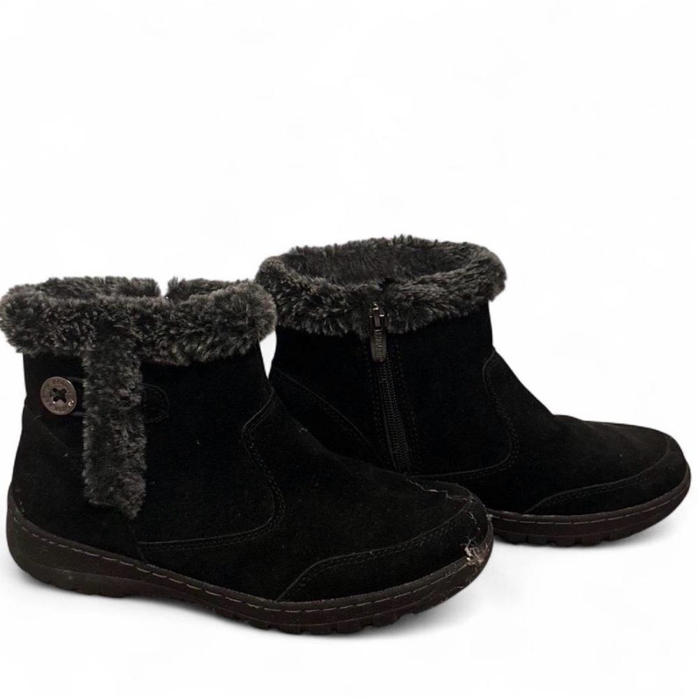 Cozy Black Fur Ankle Boots